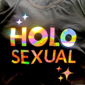 💫RaRe Auth SIMPLY NAILOGICAL Holo Taco Shirt Holosexual Ltd Ed